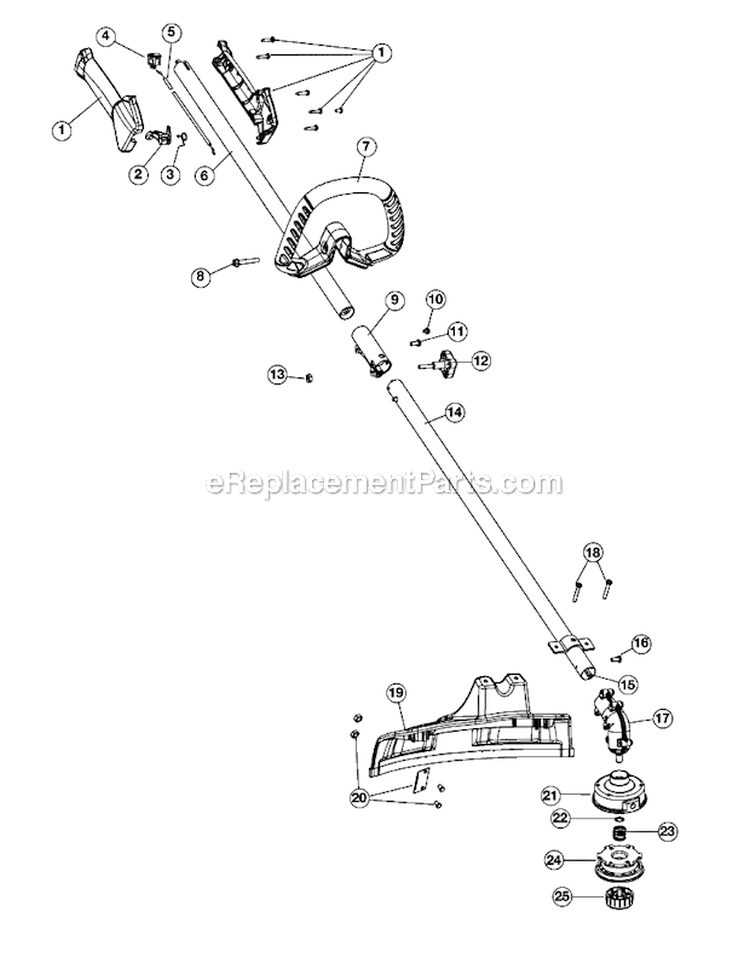 Engine Assembly Diagram and Parts List for YM70SS 41BDY70C901 Yard Man Trimmer